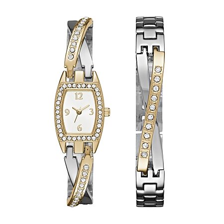 Sophie and Freda Wilmington Bracelet Watch w/Swarovski  display picture 1