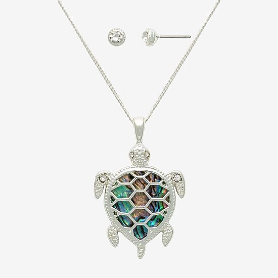 Mixit Womens Cubic Zirconia Hypoallergenic 2-pc. Jewelry Set