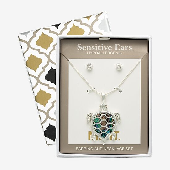 Mixit Womens Cubic Zirconia Hypoallergenic 2-pc. Jewelry Set