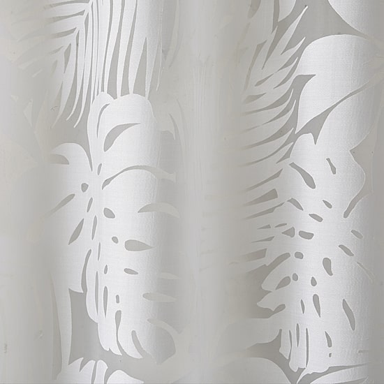 Madison Park Kauna Palm Leaf Grommet Top Sheer Single Curtain Panel