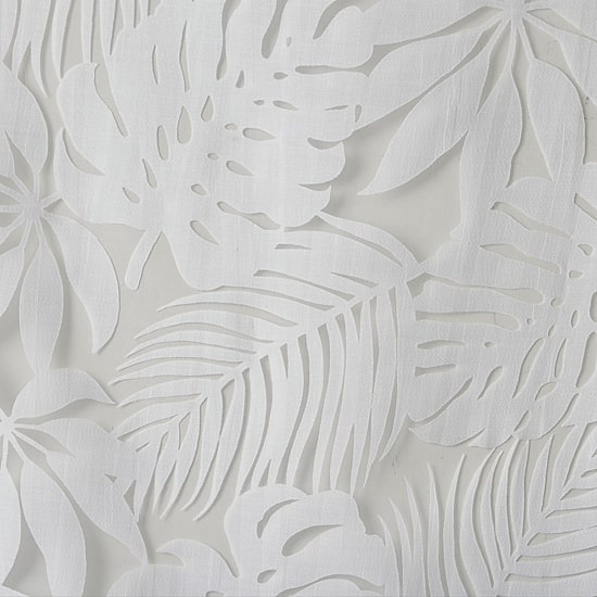 Madison Park Kauna Palm Leaf Grommet Top Sheer Single Curtain Panel