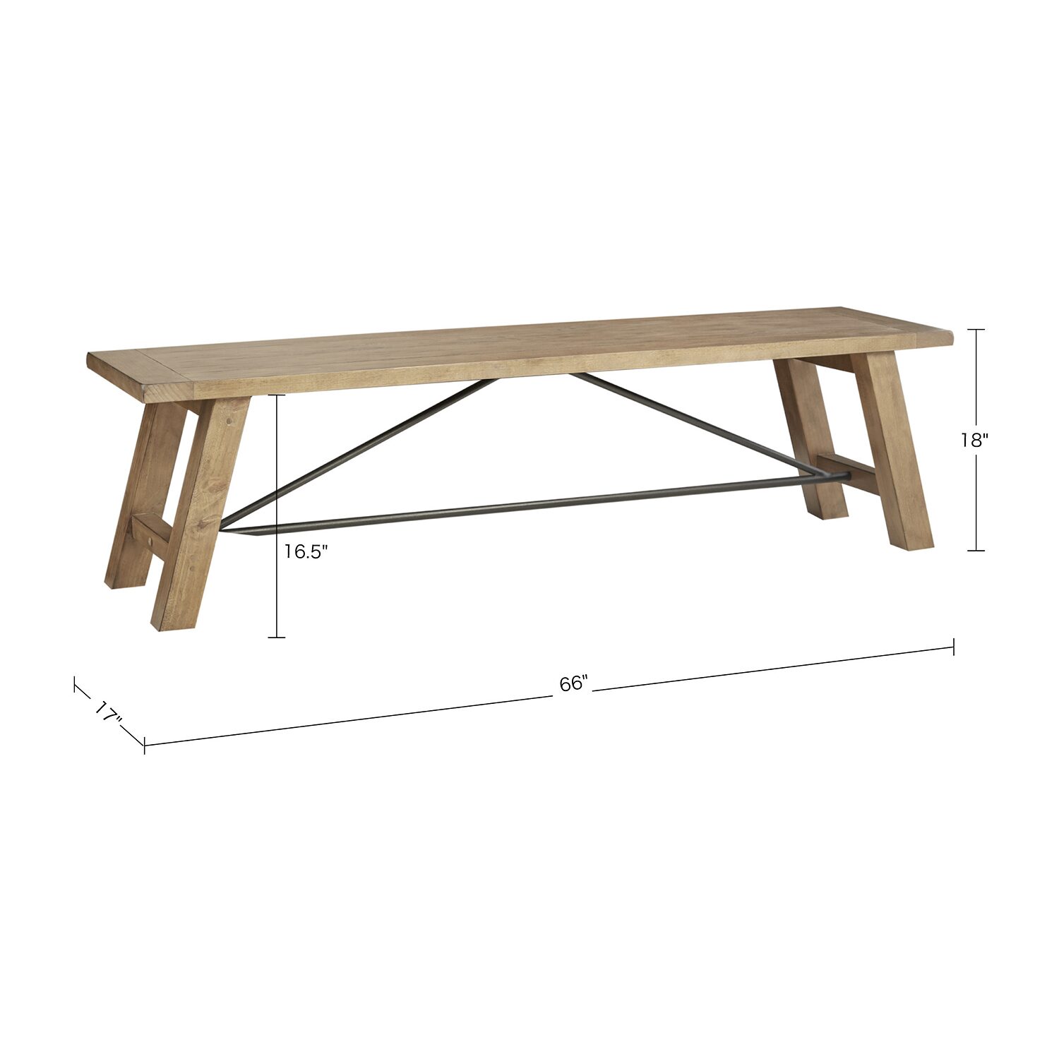 INK+IVY Sonoma Kitchen Collection Bench
