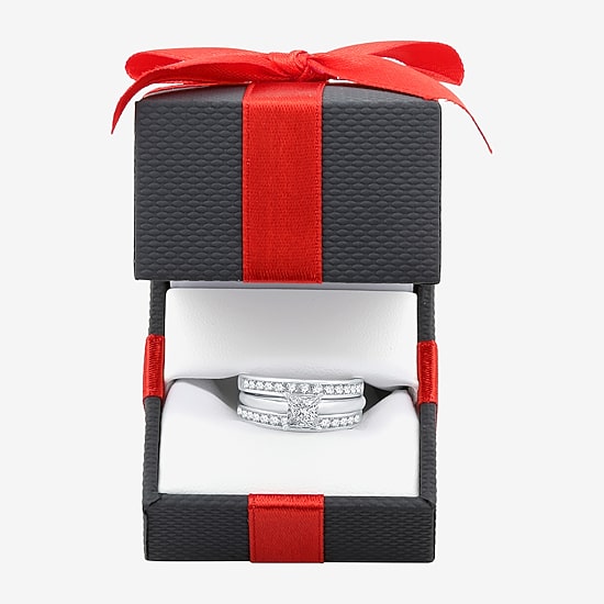 Womens 1 CT. T.W. Natural Diamond 10K Gold Bridal Set