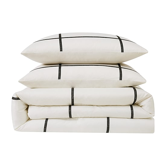 Truly Soft Kurt Windowpane Duvet Cover Set