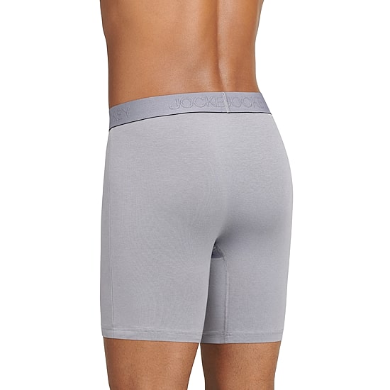Jockey Chafe Proof Cotton Mens 3 Pack Boxer Briefs 9250-004