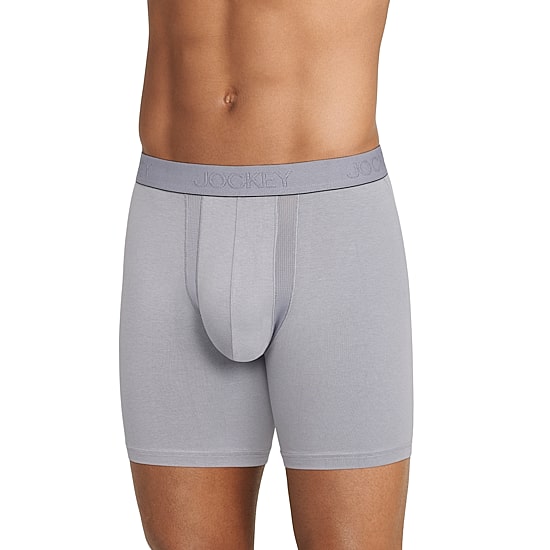 Jockey Chafe Proof Cotton Mens 3 Pack Boxer Briefs 9250-004