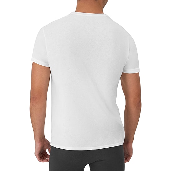 Hanes Cotton Fresh Iq Bonus Pack Mens 5 Pack Short Sleeve Crew Neck T-Shirt