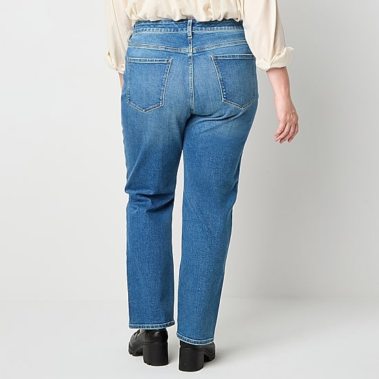 A.N.A Womens Plus High Rise Curvy Fit Jean