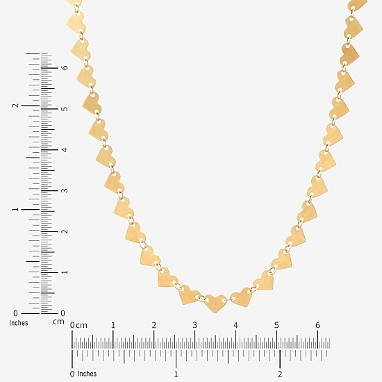 Gold Addiction Womens 14K Gold 18 Inch Link Necklace