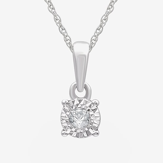 Yes, Please! (G, Si1-Si2) Womens 1/6 CT. T.W. Lab Grown White Diamond Sterling Silver 2 Pair Jewelry Set