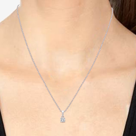 Yes, Please! (G, Si1-Si2) Womens 1/6 CT. T.W. Lab Grown White Diamond Sterling Silver 2 Pair Jewelry Set