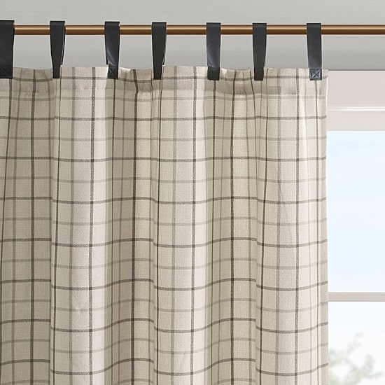 Madison Park Salford Tab Top Light-Filtering Single Curtain Panel