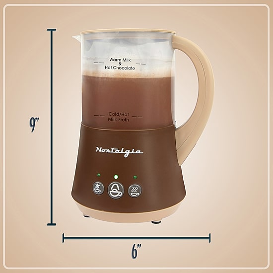 Nostalgia FHCM4BR Frother & Hot Chocolate Maker
