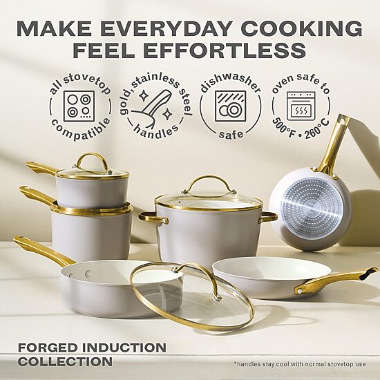 Farberware Forged Induction Ceramic 12-pc. Cookware Set