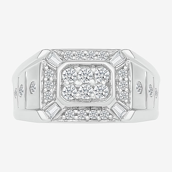 Mens 3.5MM 5/8 CT. T.W. Natural White Diamond 14K Gold Wedding Band