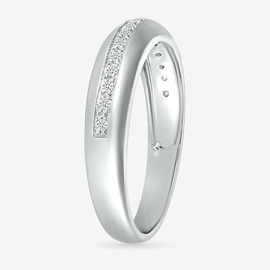 Mens 3.5MM 1/6 CT. T.W. Natural White Diamond 10K Gold Wedding Band