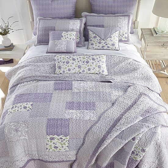 Donna Sharp Lavender Rose Washable Extra Weight Throw