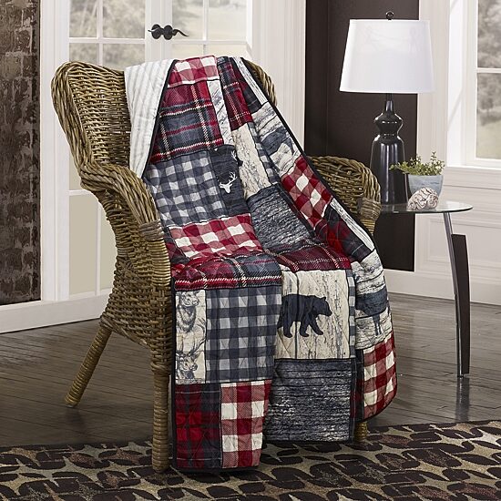Your Lifestyle By Donna Sharp Timber Washable Reversible Lightweight Throw