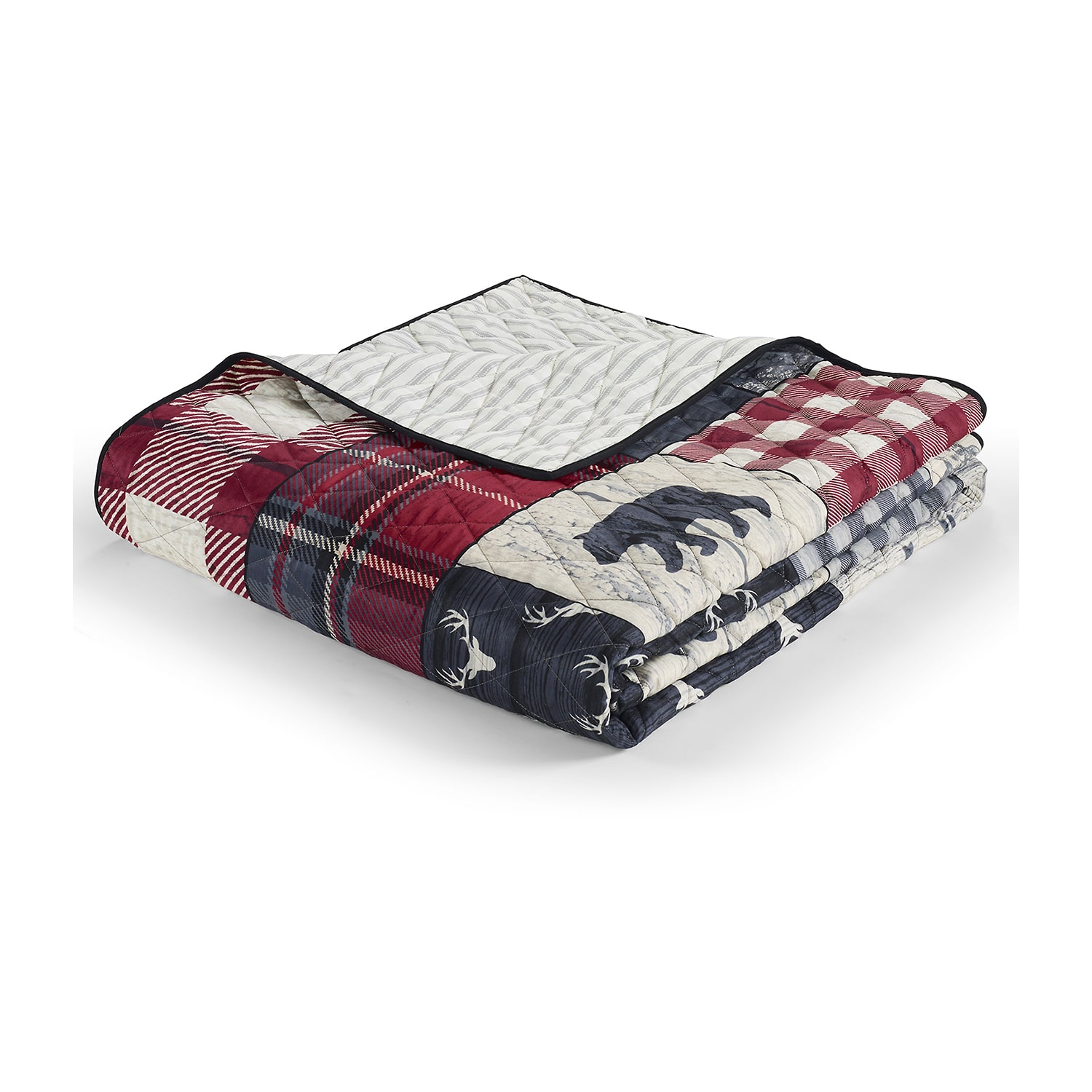 Your Lifestyle By Donna Sharp Timber Washable REVERSIBLE Lightweight Throw