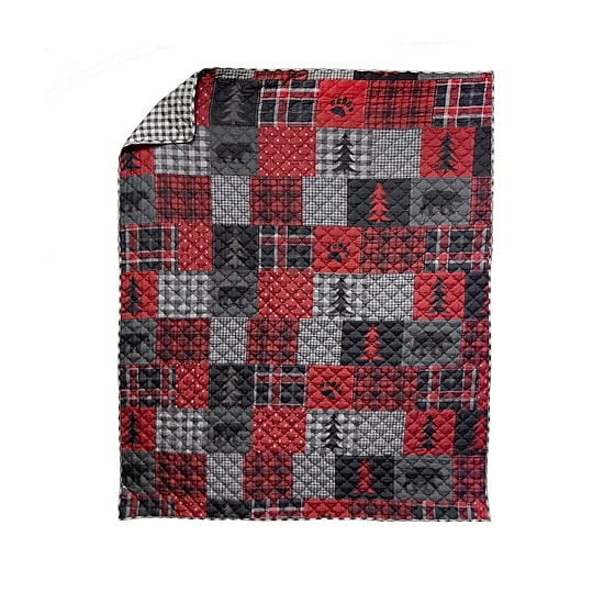 Your Lifestyle By Donna Sharp Red Forest Washable Reversible Lightweight Throw