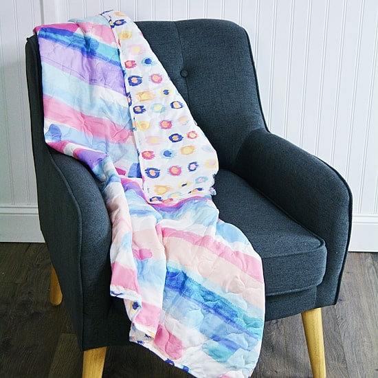 Your Lifestyle By Donna Sharp Smoothie Washable Reversible Lightweight Throw
