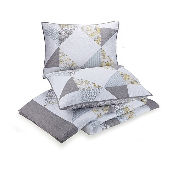Mary Jane's Home Reine-Marie 3-pc. Embroidered Quilt Set