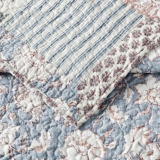 Mary Jane's Home Provencal Rose 3-pc. Embroidered Quilt Set