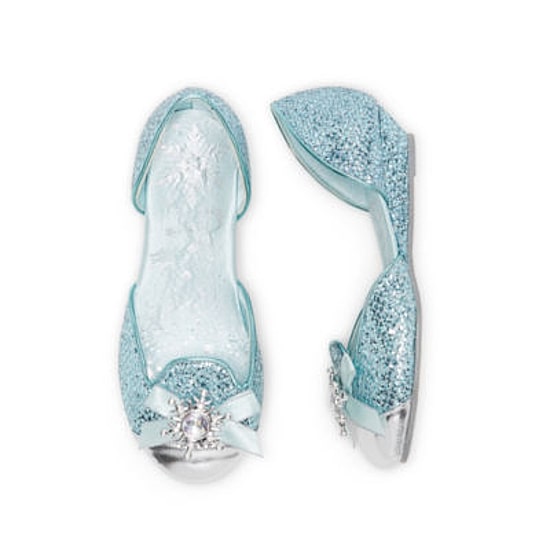 Disney Collection Elsa Costume Shoes - Girls Princess Elsa Frozen Dress Up Shoes