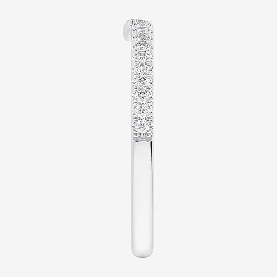 (G-H / Si1-Si2) Womens 1/6 CT. T.W. Lab Grown White Diamond 14K Gold Wedding Band
