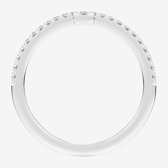 (G-H / Si1-Si2) Womens 1/6 CT. T.W. Lab Grown White Diamond 14K Gold Wedding Band