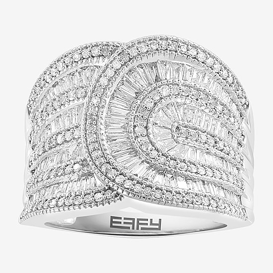 Effy Final Call Womens Natural White Diamond 14K Gold Band