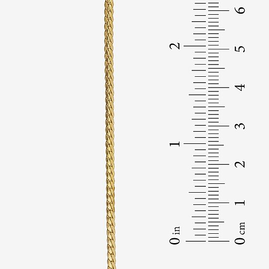 Made in Italy Unisex Adult 14K Gold 18 Inch Curb Chain Necklace