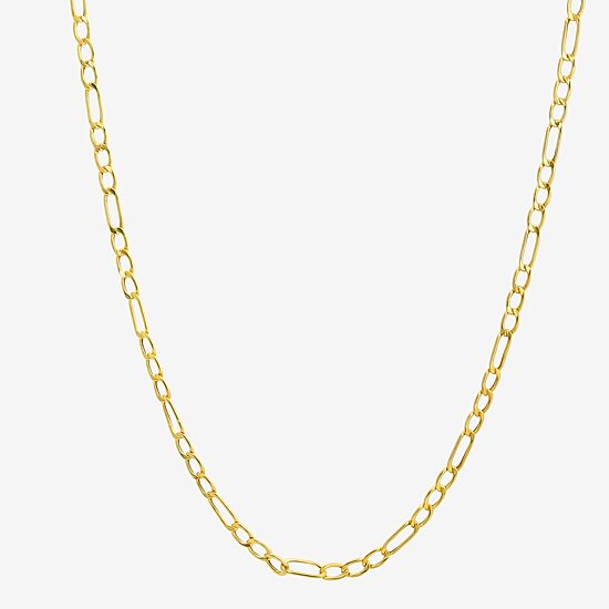 Girls 14K Gold 15 Inch Figaro Chain Necklace