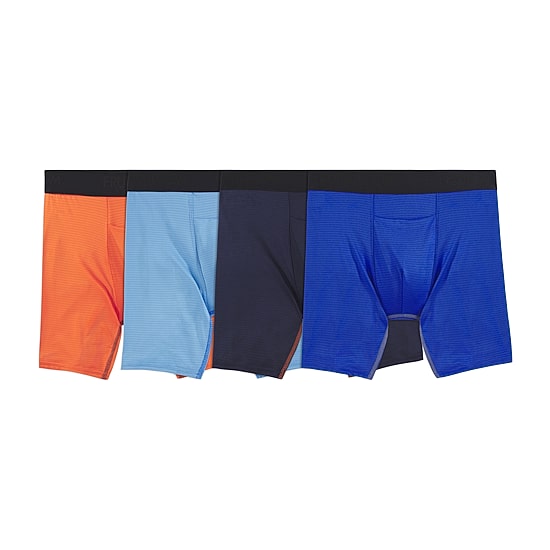 Fruit of the Loom 360 Stretch Cooling Channels Mens 4 Pack Boxer Briefs Sta4bb1j