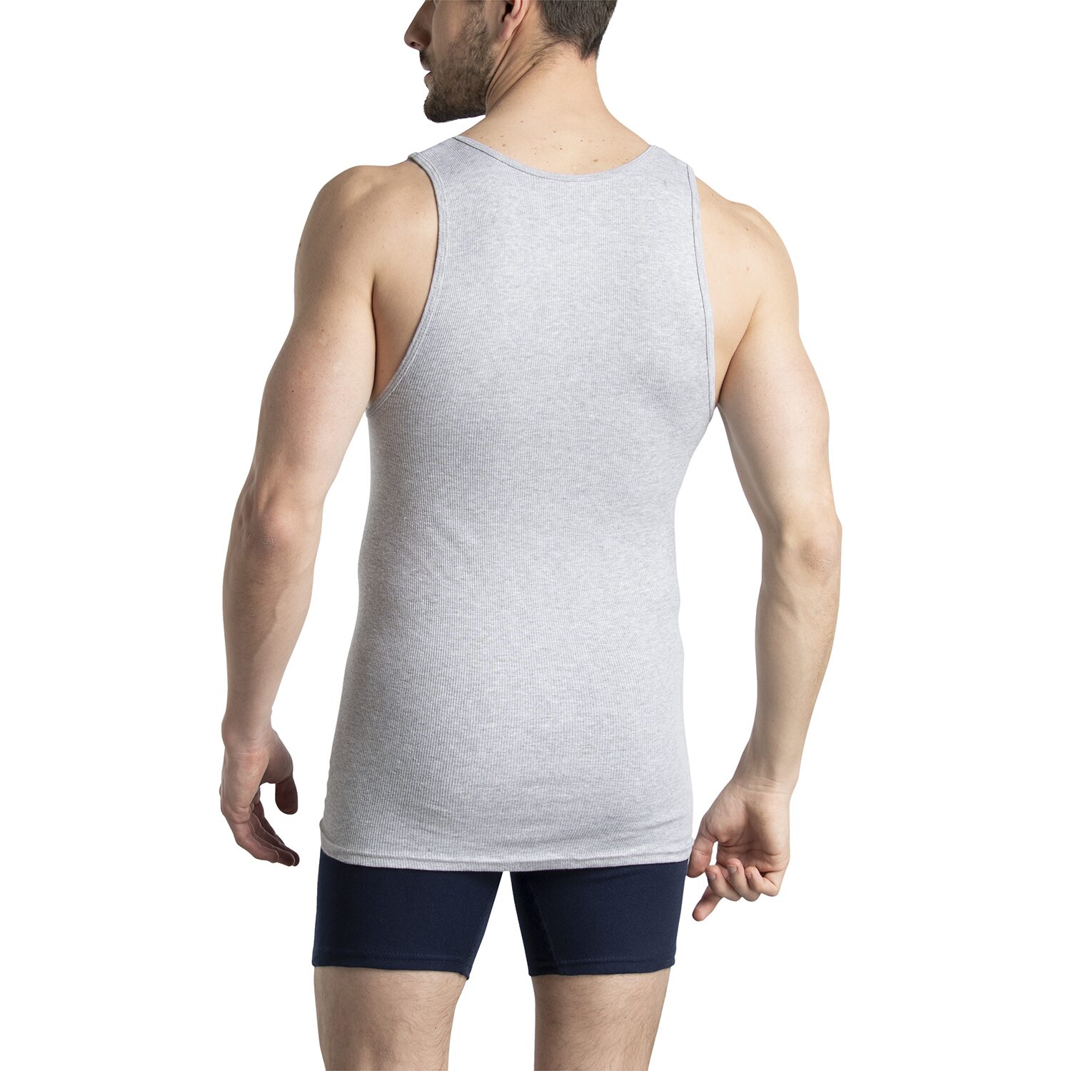 Fruit of the Loom Premium Cotton Mens Round Neck Sleeveless 4 Pack Tank