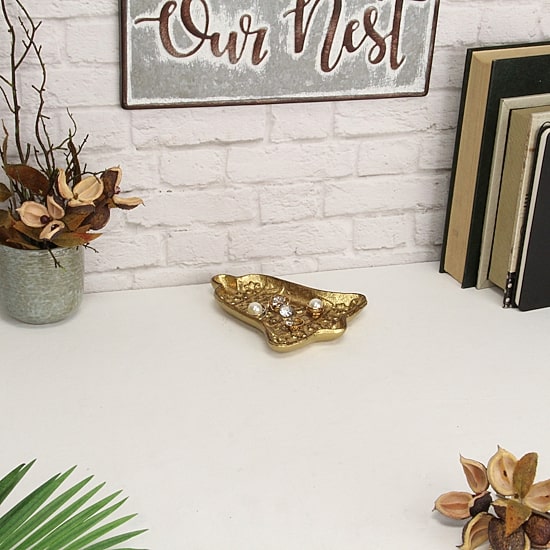 Cast Iron Bell Catchall Tray Hand Painted Christmas Tabletop Decor