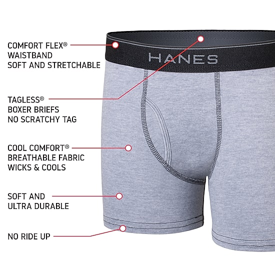 Hanes Ultimate Little & Big Boys 5 Pack Boxer Briefs