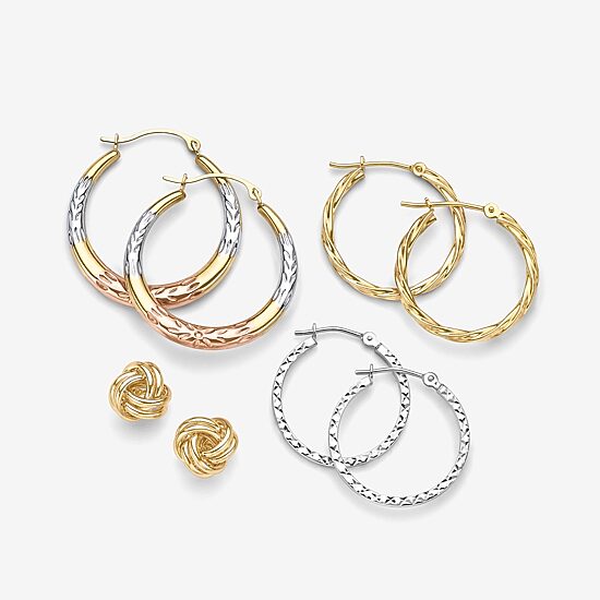 14K Gold Love Knot Earrings