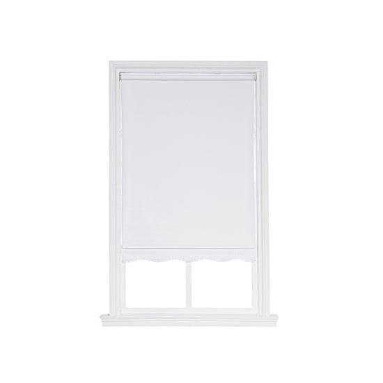Paige Cut-To-Width Cordless Blackout Fringed Roller Shade