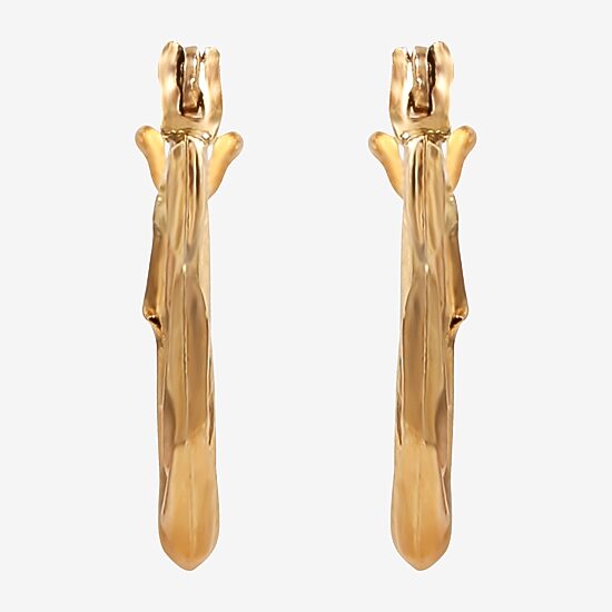 Child's 14K Gold Twist Hoop Earrings