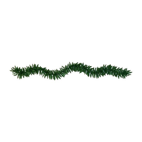 Nearly Natural 9ft. Christmas Pine Artificial Garland With 50 Warm White Led Lights Pre-Lit Wreath