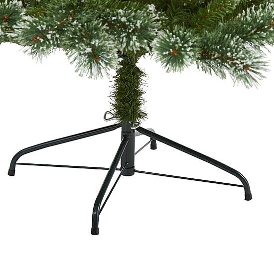 Nearly Natural 7 Foot Pre-Lit Pine Christmas Tree