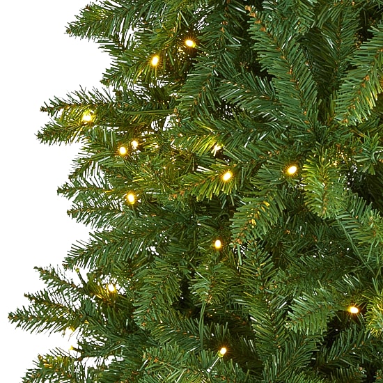 Nearly Natural 9 Foot Pre-Lit Pine Christmas Tree