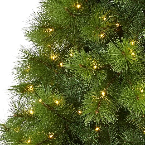 Nearly Natural 8 Foot Pre-Lit Pine Christmas Tree