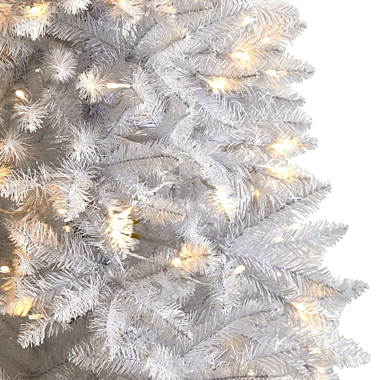 Nearly Natural 5 Foot Pre-Lit Fir Christmas Tree