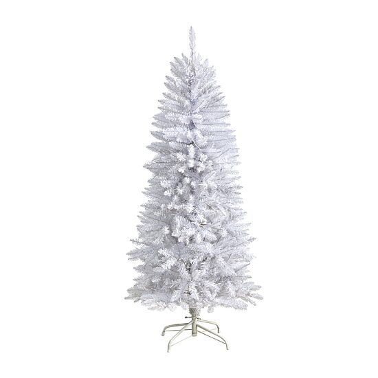 Nearly Natural 5 Foot Pre-Lit Fir Christmas Tree