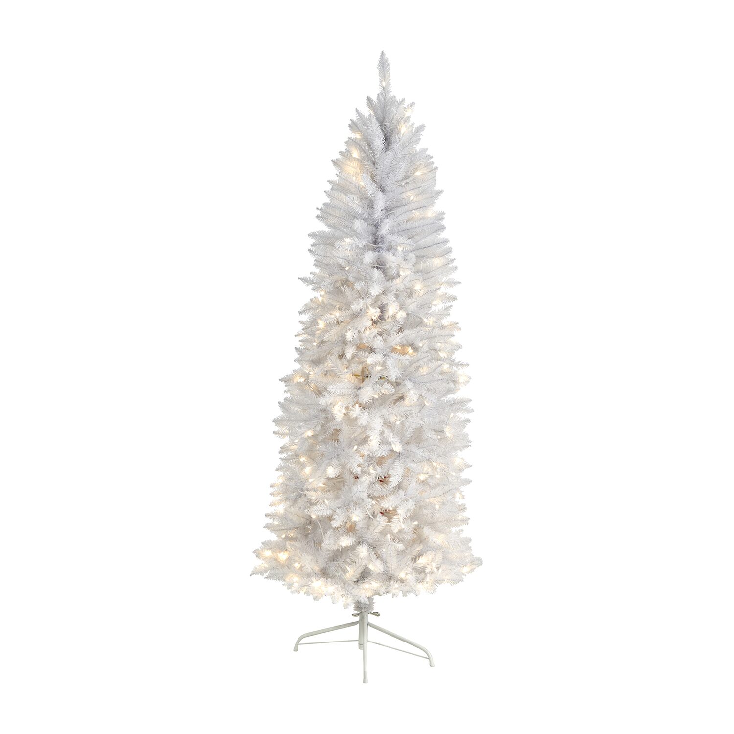 Nearly Natural 6 Foot Pre-Lit Fir Christmas Tree