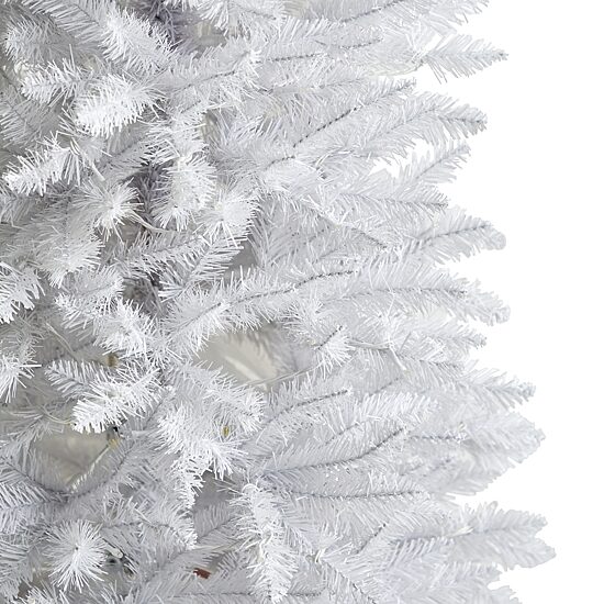 Nearly Natural 6 Foot Pre-Lit Fir Christmas Tree