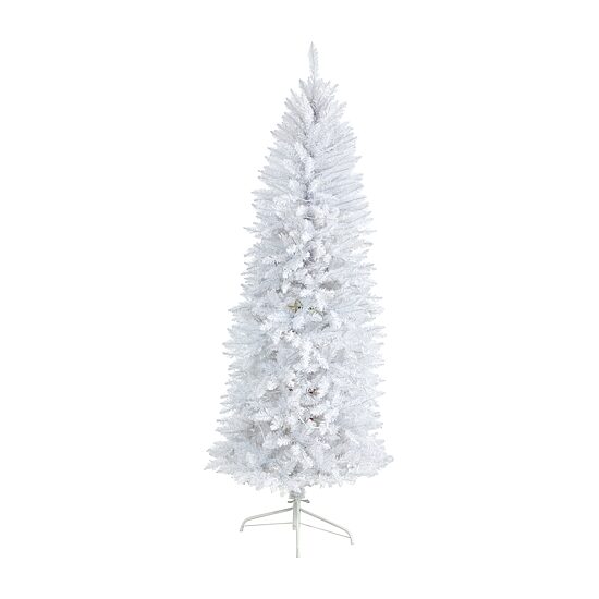 Nearly Natural 6 Foot Pre-Lit Fir Christmas Tree