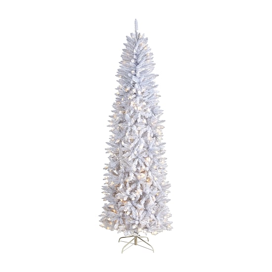 Nearly Natural 8 Foot Pre-Lit Fir Christmas Tree